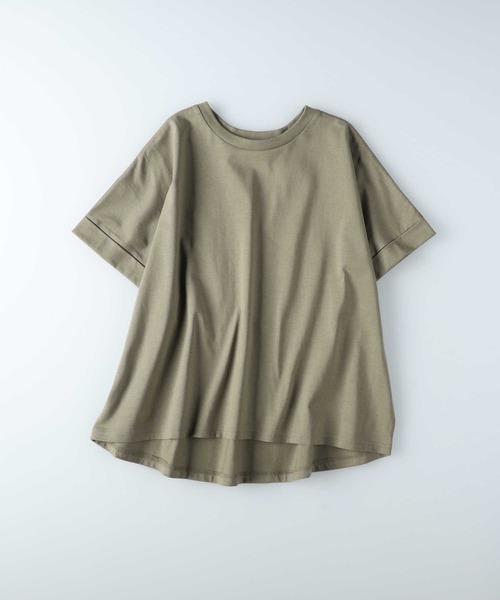 BACK NUMBER（バックナンバー）の「BACK NUMBER(バックナンバー)汗染み防止半袖Tシャツ（Tシャツ/カットソー・レディース・ダークグレー/ホワイト×ネイビー/ブラック/ホワイト/カーキブラウン/ブラック×ホワイト・L/M/S/XL）」の13枚目の写真