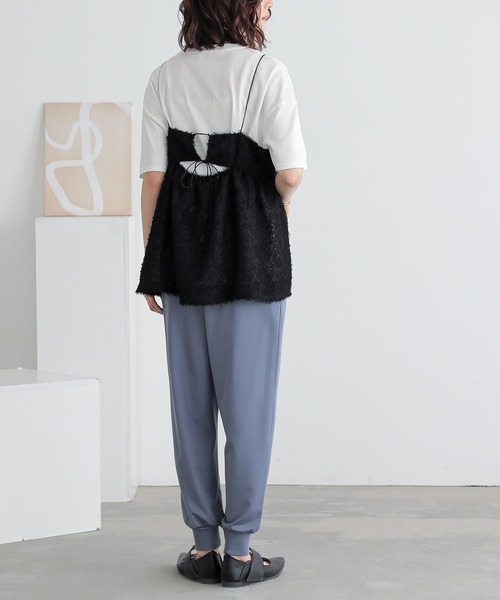 n'OrLABEL(ノアールレーベル)の「【機能素材】『【接触冷感】イージーケアジョガーパンツ』(その他パンツ・レディース・チャコール/ブラック/グレイッシュブルー・1/2)」の22枚目の写真