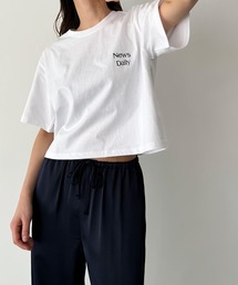 CANAL JEAN | El mar(エルマール) "News Daily"半袖Tシャツ(Tシャツ/カットソー)