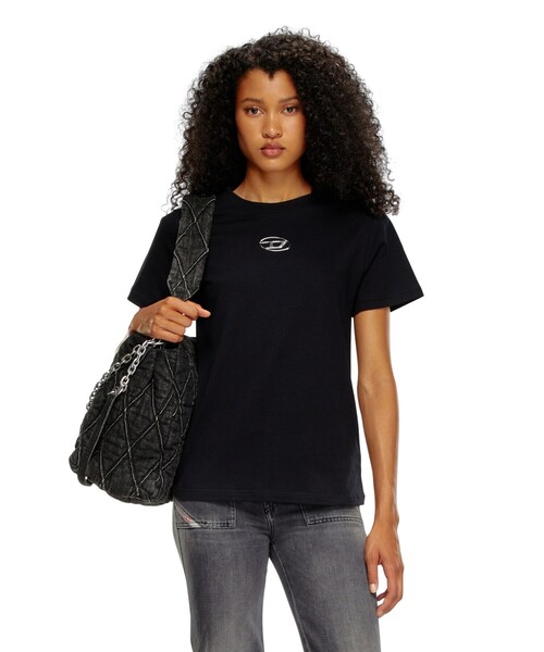 DIESEL（ディーゼル）の「レディース Tシャツ（Tシャツ/カットソー・レディース・ブラック/ホワイト・X-SMALL/LARGE/MEDIUM/SMALL）」の2枚目の写真