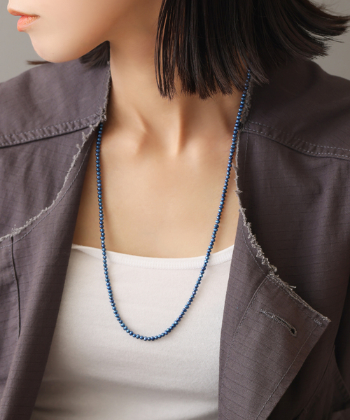 Lilas インディゴパール　ネックレス 缶付き　spick&span Lilas インディゴパール ネックレス 缶付き spick&span - メルカリ