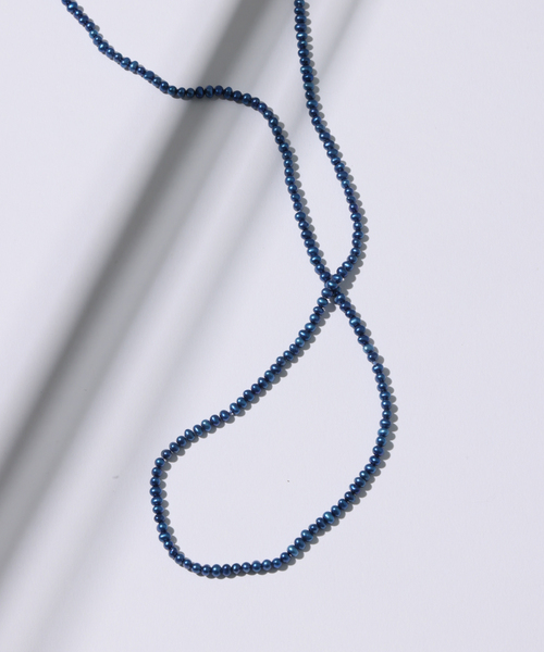 インディゴパール3mm60cmネックレス K10（ネックレス）｜Lilas（リラ