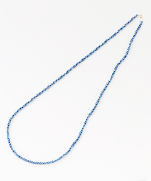 Lilas(リラ)の「インディゴパール3mm60cmネックレス K10(ネックレス・レディース・ネイビー・FREE)」の16枚目の写真