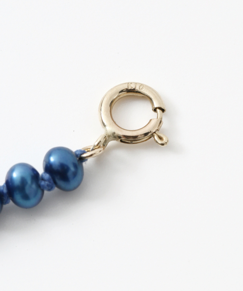 Lilas(リラ)の「インディゴパール3mm60cmネックレス K10(ネックレス・レディース・ネイビー・FREE)」の22枚目の写真