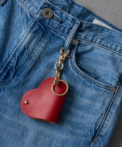 HASHIBAMI（ハシバミ）の「【HASHIBAMI】ハート型スマートキーリング（キーホルダー・レディース・ダークパープル/ベージュ/ブラック/グレイッシュベージュ/レッド/ブラウン/ベージュ系/バーガンディー/ピンク・FREE）」の8枚目の写真