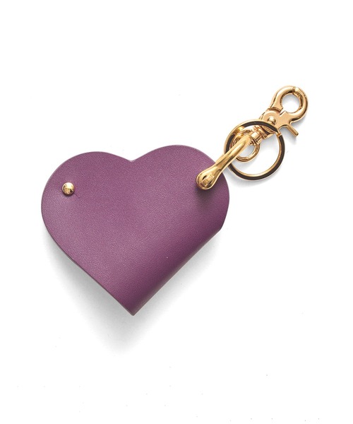 HASHIBAMI（ハシバミ）の「【HASHIBAMI】ハート型スマートキーリング（キーホルダー・レディース・ダークパープル/ベージュ/ブラック/グレイッシュベージュ/レッド/ブラウン/ベージュ系/バーガンディー/ピンク・FREE）」の6枚目の写真