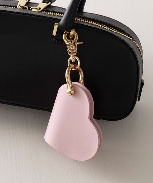 HASHIBAMI（ハシバミ）の「【HASHIBAMI】ハート型スマートキーリング（キーホルダー・レディース・ダークパープル/ベージュ/ブラック/グレイッシュベージュ/レッド/ブラウン/ベージュ系/バーガンディー/ピンク・FREE）」の13枚目の写真