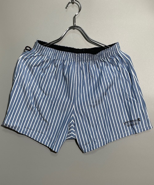 UNIVERSAL OVERALL（ユニバーサルオーバーオール）の「UNIVERSAL OVERALL ユニバーサルオーバール ストライプワークトランクス(LS)（トランクス・メンズ・ライトグレー/ブラック/ブルー/ライトピンク・M/L/XL）」の3枚目の写真