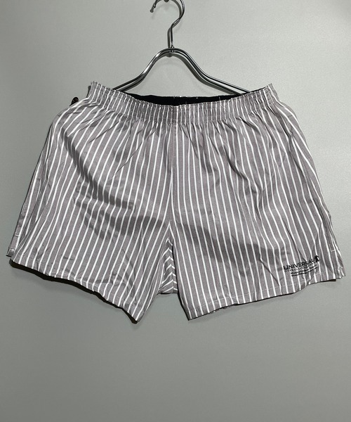 UNIVERSAL OVERALL（ユニバーサルオーバーオール）の「UNIVERSAL OVERALL ユニバーサルオーバール ストライプワークトランクス(LS)（トランクス・メンズ・ライトグレー/ブラック/ブルー/ライトピンク・M/L/XL）」の2枚目の写真