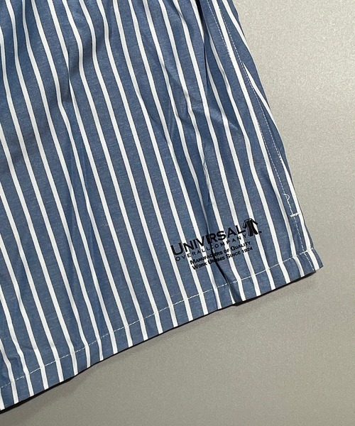 UNIVERSAL OVERALL（ユニバーサルオーバーオール）の「UNIVERSAL OVERALL ユニバーサルオーバール ストライプワークトランクス(LS)（トランクス・メンズ・ライトグレー/ブラック/ブルー/ライトピンク・M/L/XL）」の12枚目の写真