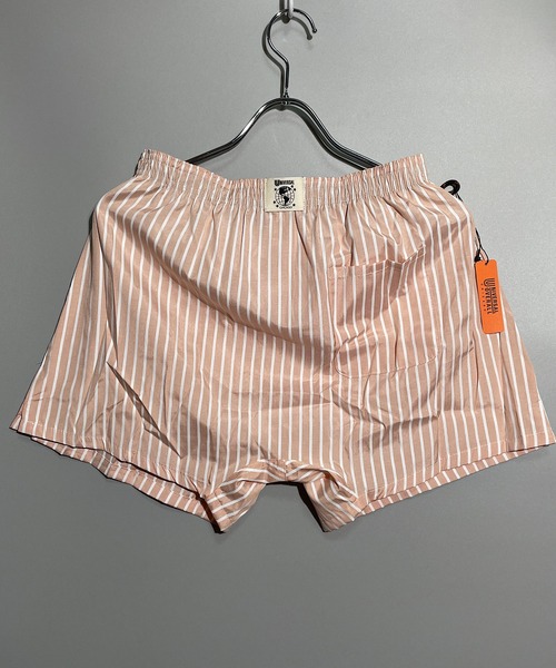 UNIVERSAL OVERALL（ユニバーサルオーバーオール）の「UNIVERSAL OVERALL ユニバーサルオーバール ストライプワークトランクス(LS)（トランクス・メンズ・ライトグレー/ブラック/ブルー/ライトピンク・M/L/XL）」の15枚目の写真