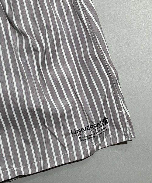 UNIVERSAL OVERALL（ユニバーサルオーバーオール）の「UNIVERSAL OVERALL ユニバーサルオーバール ストライプワークトランクス(LS)（トランクス・メンズ・ライトグレー/ブラック/ブルー/ライトピンク・M/L/XL）」の10枚目の写真