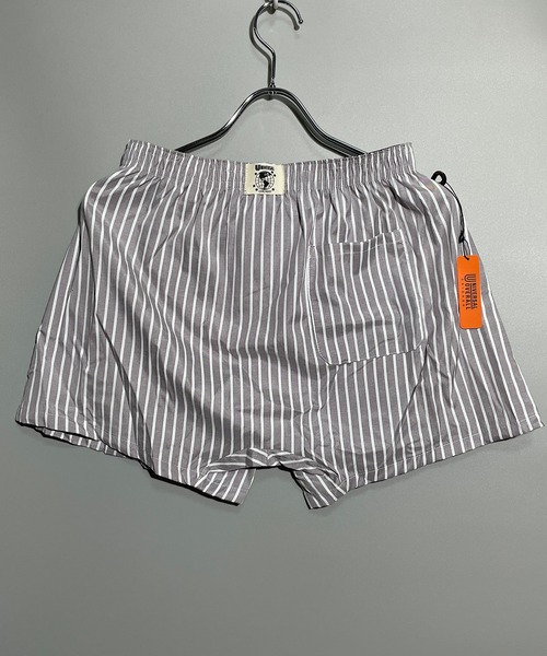 UNIVERSAL OVERALL（ユニバーサルオーバーオール）の「UNIVERSAL OVERALL ユニバーサルオーバール ストライプワークトランクス(LS)（トランクス・メンズ・ライトグレー/ブラック/ブルー/ライトピンク・M/L/XL）」の11枚目の写真