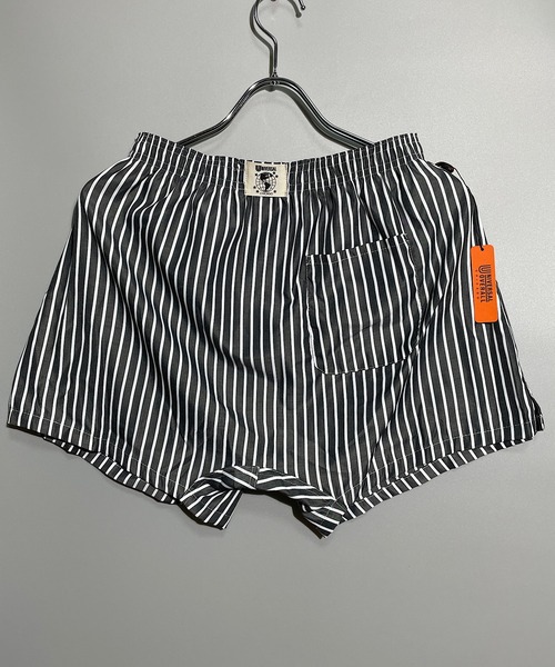 UNIVERSAL OVERALL（ユニバーサルオーバーオール）の「UNIVERSAL OVERALL ユニバーサルオーバール ストライプワークトランクス(LS)（トランクス・メンズ・ライトグレー/ブラック/ブルー/ライトピンク・M/L/XL）」の6枚目の写真