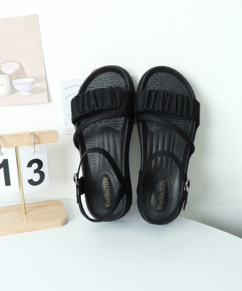 Miniministore(ミニミニストア)の「厚底サンダル レディース 美脚 夏靴(サンダル・レディース・ブラック/アイボリー/ベージュ・22.5cm/23.5cm/24.0cm/24.5cm/25.0cm/23.0cm)」の17枚目の写真