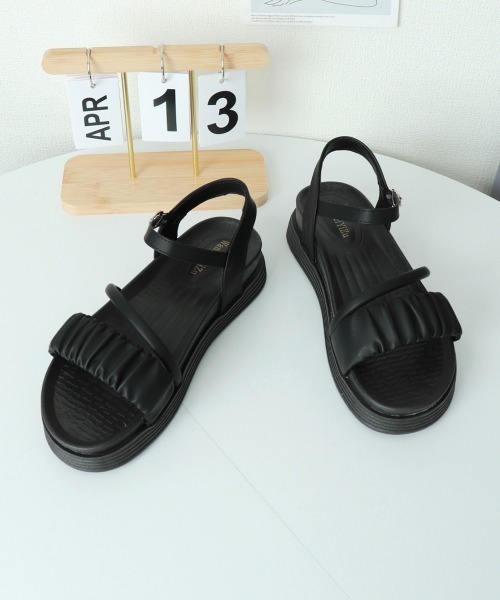 Miniministore(ミニミニストア)の「厚底サンダル レディース 美脚 夏靴(サンダル・レディース・ブラック/アイボリー/ベージュ・22.5cm/23.5cm/24.0cm/24.5cm/25.0cm/23.0cm)」の18枚目の写真
