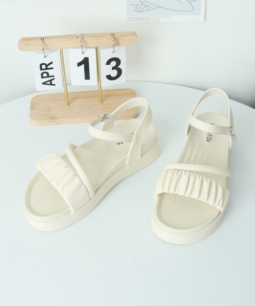 Miniministore(ミニミニストア)の「厚底サンダル レディース 美脚 夏靴(サンダル・レディース・ブラック/アイボリー/ベージュ・22.5cm/23.5cm/24.0cm/24.5cm/25.0cm/23.0cm)」の20枚目の写真