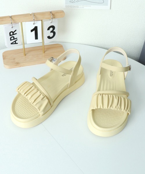 Miniministore(ミニミニストア)の「厚底サンダル レディース 美脚 夏靴(サンダル・レディース・ブラック/アイボリー/ベージュ・22.5cm/23.5cm/24.0cm/24.5cm/25.0cm/23.0cm)」の21枚目の写真