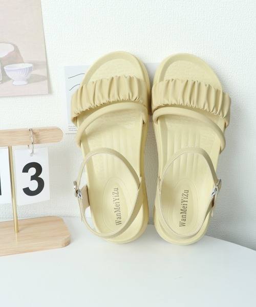 Miniministore(ミニミニストア)の「厚底サンダル レディース 美脚 夏靴(サンダル・レディース・ブラック/アイボリー/ベージュ・22.5cm/23.5cm/24.0cm/24.5cm/25.0cm/23.0cm)」の22枚目の写真
