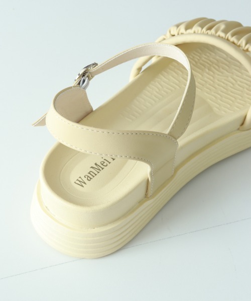 Miniministore(ミニミニストア)の「厚底サンダル レディース 美脚 夏靴(サンダル・レディース・ブラック/アイボリー/ベージュ・22.5cm/23.5cm/24.0cm/24.5cm/25.0cm/23.0cm)」の6枚目の写真