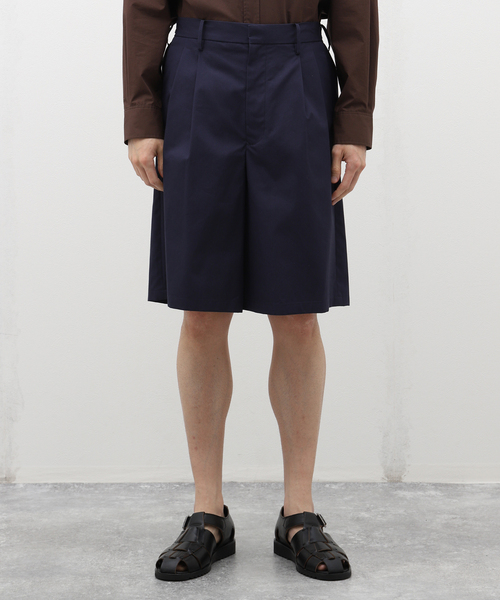 EDIFICE LA BOUCLE（エディフィスラブークル）の「LA BOUCLE (ラブークル) VENTILE 2タック ショーツ（その他パンツ・メンズ・ホワイト/ネイビー・3/2）」の4枚目の写真