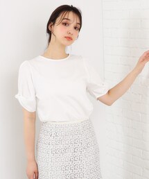 index | ツイストスリーブプルオーバー【接触冷感/洗濯機洗い可】(Tシャツ/カットソー)