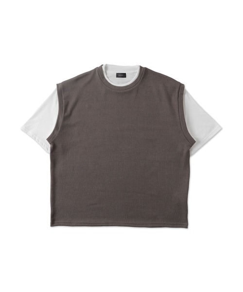 LUCY(ルーシー)の「LUCY/フェイクレイヤードベストT(Tシャツ/カットソー・メンズ・ネイビー/ダークグレー・LARGE/MEDIUM)」の18枚目の写真