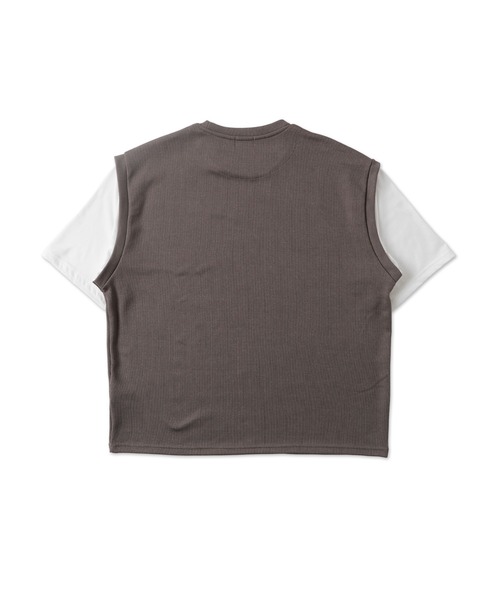 LUCY(ルーシー)の「LUCY/フェイクレイヤードベストT(Tシャツ/カットソー・メンズ・ネイビー/ダークグレー・LARGE/MEDIUM)」の19枚目の写真