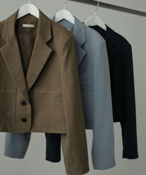 anuke（アンヌーク）の「anuke Heather Short Jacket ヘザー