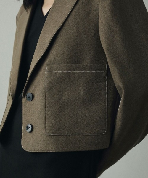 anuke ヘザーショートジャケット&パンツ　38 anuke（アンヌーク）の「anuke Heather Short Jacket ヘザーショート