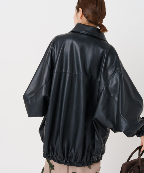 新品未使用　IENA レザーライクブルゾン　ブラック　36 IENA（イエナ）の「レザーライクブルゾン（ブルゾン）」 - WEAR