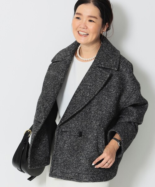 Demi-Luxe BEAMS（デミルクス ビームス）の「ボンディング ピーコート（ピーコート・レディース・ネイビー/ブラック系その他4・36/38）」の7枚目の写真