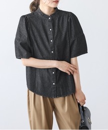 ランタンスリーブデニムシャツ