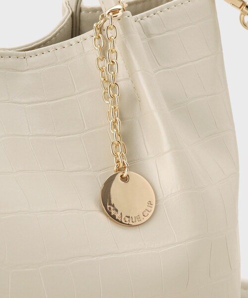 OPAQUE.CLIP（オペークドットクリップ）の「◆新色追加【2WAY】シンプルミドルトートバッグ（トートバッグ・レディース・アイボリー系/シルバー/ブラック系/ホワイト系7・00）」の16枚目の写真