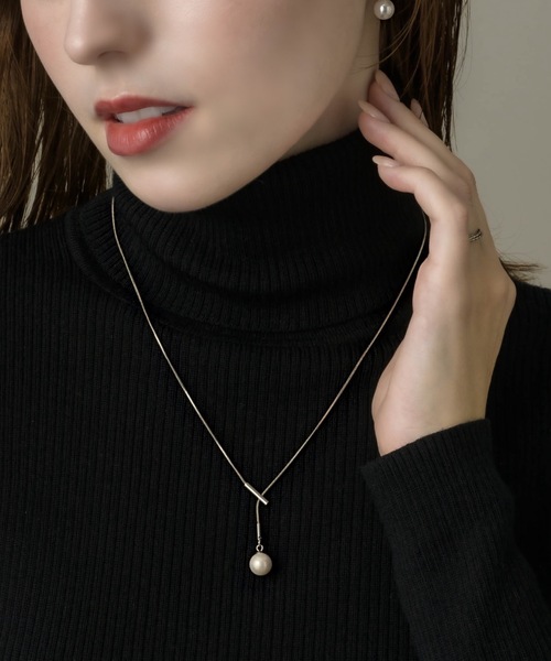 【ENGBROX】bobo pearl necklace〜ネックレス★チョユリ着用 Y NECKLACE/PEARL(ネックレス)|muku(ムク)のファッション