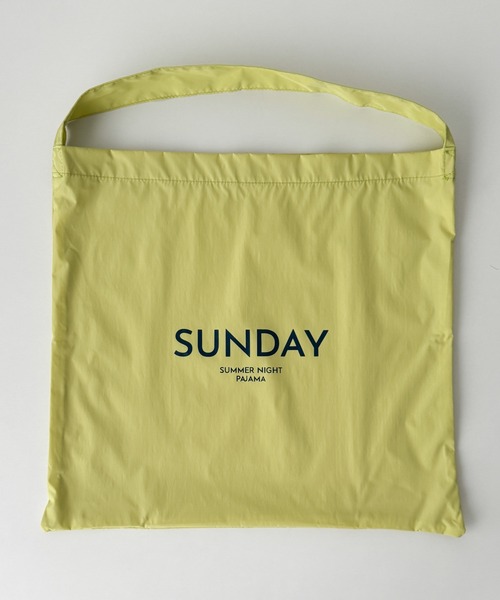 CANAL JEAN（キャナルジーン）の「Lakey Park　SUNDAYナイロンBIGトートバッグ（トートバッグ・レディース・ブルー/イエロー/ストライプ・ONE SIZE）」の17枚目の写真