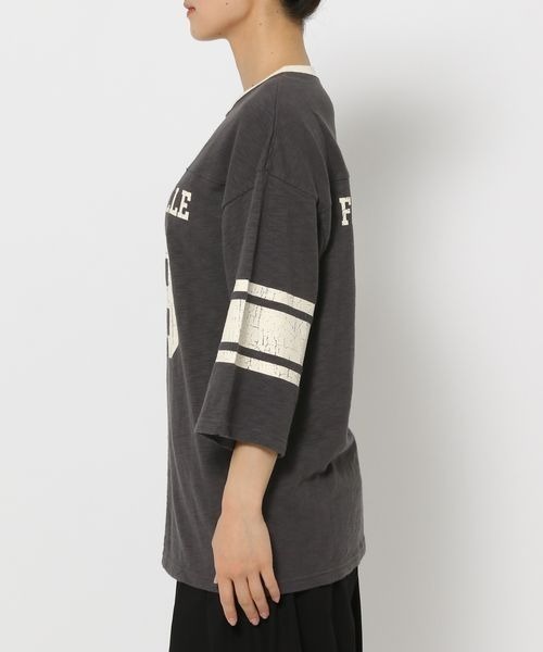 LOWRYS FARM(ローリーズファーム)の「ナンバリングTシャツ 137226(Tシャツ/カットソー・レディース・ブルー/チャコールグレー/アイボリー・FREE)」の9枚目の写真