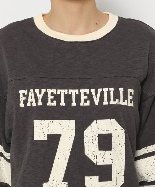 LOWRYS FARM(ローリーズファーム)の「ナンバリングTシャツ 137226(Tシャツ/カットソー・レディース・ブルー/チャコールグレー/アイボリー・FREE)」の11枚目の写真