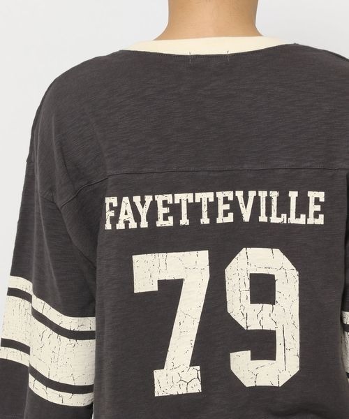 LOWRYS FARM(ローリーズファーム)の「ナンバリングTシャツ 137226(Tシャツ/カットソー・レディース・ブルー/チャコールグレー/アイボリー・FREE)」の14枚目の写真