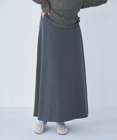 裏毛タイトロングスカート-手洗い可-