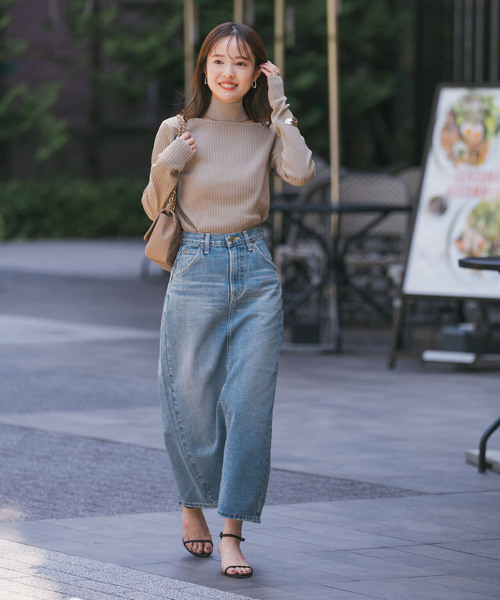 Lee デニム　スカート　ロング　タイト　おしゃれ Lee デニムスカート Lee/リー STANDARD WARDROBE LASTIC