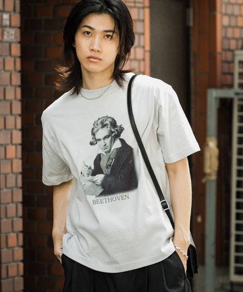 セール】ヴィンテージライクTシャツ(ベートーヴェン)（Tシャツ