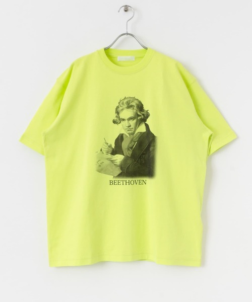 SENSE OF PLACE by URBAN RESEARCH(センスオブプレイスバイアーバンリサーチ)の「ヴィンテージライクTシャツ(ベートーヴェン)(Tシャツ/カットソー・メンズ・ホワイト/ブラック/ライトグレー/イエロー・MEDIUM/LARGE)」の21枚目の写真