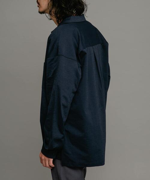 URBAN RESEARCH Sonny Label（アーバンリサーチサニーレーベル）の「イージーケア+速乾オープンカラーシャツ（シャツ/ブラウス・メンズ・ベージュ系その他/ライトカーキ/ネイビー/グリーン系その他・MEDIUM/LARGE）」の8枚目の写真