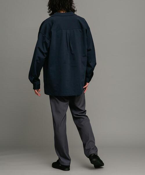 URBAN RESEARCH Sonny Label（アーバンリサーチサニーレーベル）の「イージーケア+速乾オープンカラーシャツ（シャツ/ブラウス・メンズ・ベージュ系その他/ライトカーキ/ネイビー/グリーン系その他・MEDIUM/LARGE）」の12枚目の写真