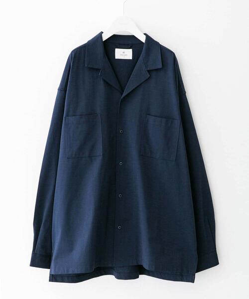 URBAN RESEARCH Sonny Label（アーバンリサーチサニーレーベル）の「イージーケア+速乾オープンカラーシャツ（シャツ/ブラウス・メンズ・ベージュ系その他/ライトカーキ/ネイビー/グリーン系その他・MEDIUM/LARGE）」の14枚目の写真