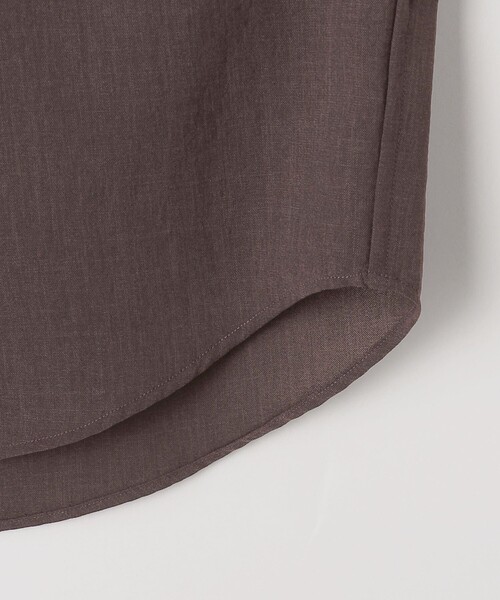 green label relaxing（グリーンレーベルリラクシング）の「ポリエステル ワッシャー ポプリン ジャストルーズ シャツ（シャツ/ブラウス・メンズ・ダークブラウン/ダークグレー/ベージュ・L/M/S/XL）」の7枚目の写真