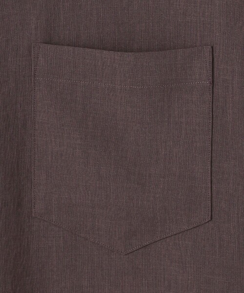 green label relaxing（グリーンレーベルリラクシング）の「ポリエステル ワッシャー ポプリン ジャストルーズ シャツ（シャツ/ブラウス・メンズ・ダークブラウン/ダークグレー/ベージュ・L/M/S/XL）」の8枚目の写真