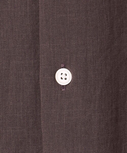 green label relaxing（グリーンレーベルリラクシング）の「ポリエステル ワッシャー ポプリン ジャストルーズ シャツ（シャツ/ブラウス・メンズ・ダークブラウン/ダークグレー/ベージュ・L/M/S/XL）」の9枚目の写真
