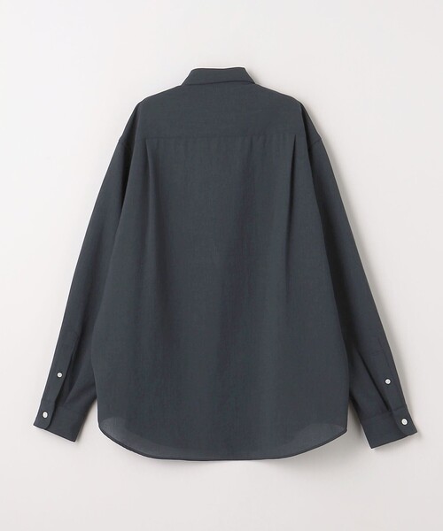 green label relaxing（グリーンレーベルリラクシング）の「ポリエステル ワッシャー ポプリン ジャストルーズ シャツ（シャツ/ブラウス・メンズ・ダークブラウン/ダークグレー/ベージュ・L/M/S/XL）」の11枚目の写真